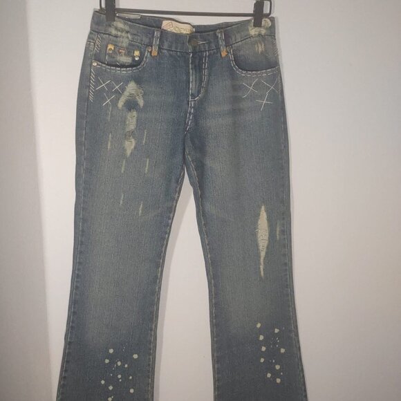 Joe's Jeans The Rocker Skinny Flare Women's Jeans Distressed Size 29 NWT - Picture 2 of 15